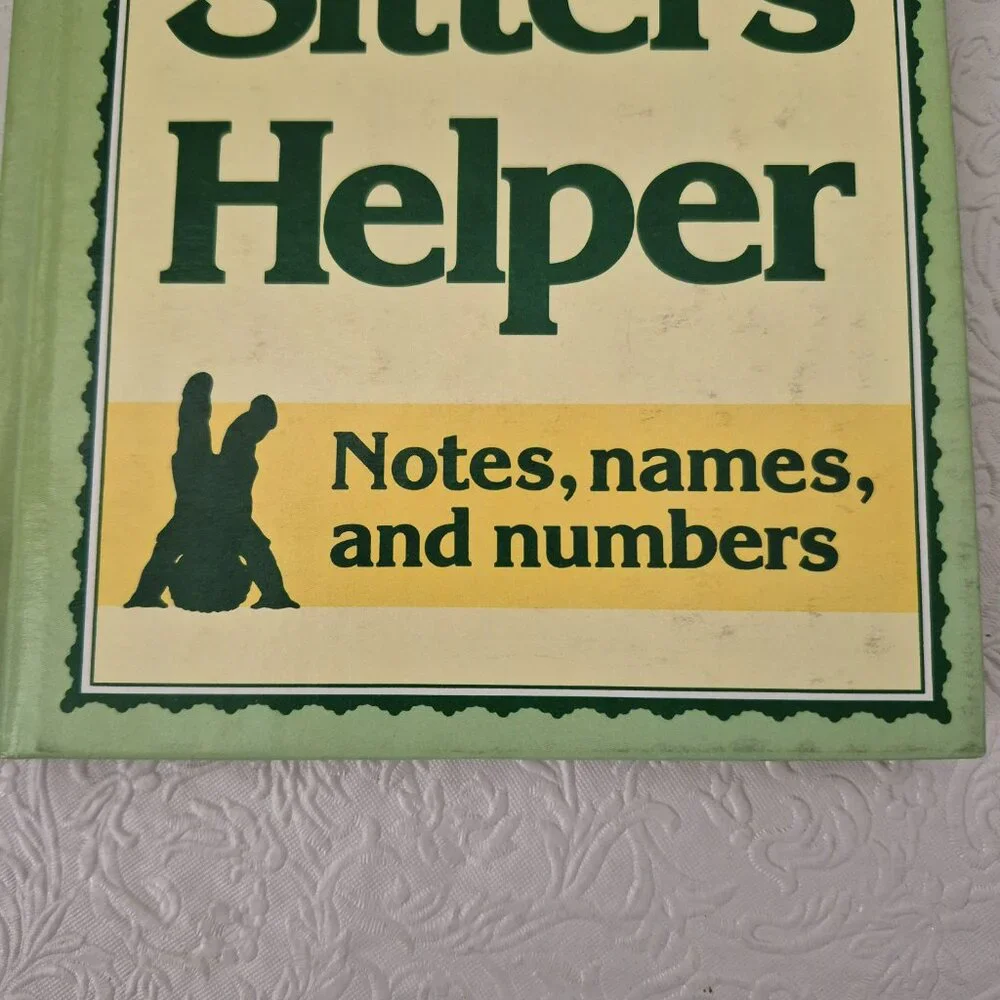 Vintage 1984 Cabbage Patch Kids Baby Sitters Helper Notes Names Numbers Book